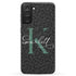 Monogram Personalized Dark Leopard Galaxy Case