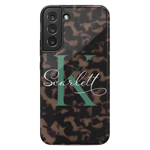 Monogram Personalized Tortoiseshell Galaxy Case