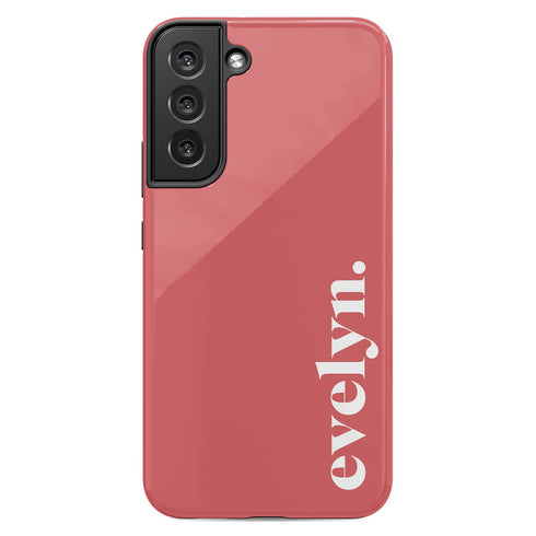Elegant Solid Custom Serif Name Galaxy Case