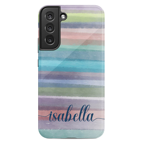 Acrylic Brushstrokes Custom Name Galaxy Case