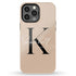 Monogram Personalized Solid iPhone Case