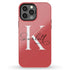 Monogram Personalized Light Solid iPhone Case