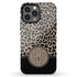 Boho Leopard Personalized Monogram iPhone Case