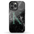 Monogram Personalized Black Marble iPhone Case