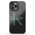 Monogram Personalized Solid Black iPhone Case