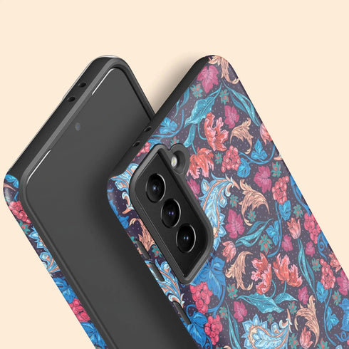 Floral Paisley Custom Name Galaxy Case