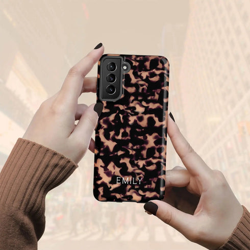 Tortoiseshell Custom Name Galaxy Case