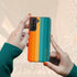 Orange & Teal Rainbow Custom Name Galaxy Case