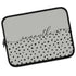 Spotted Dots Custom Calligraphy Name Laptop Sleeve