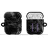 Monogram Personalized Black Marble AirPods Case