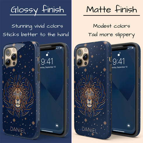 Zodiac Sign Personalized Name Galaxy Case