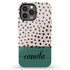 Spotted Dots Custom Name iPhone Case