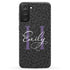 Monogram Personalized Dark Leopard Galaxy Case