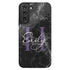 Monogram Personalized Black Marble Galaxy Case