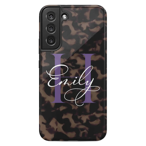 Monogram Personalized Tortoiseshell Galaxy Case