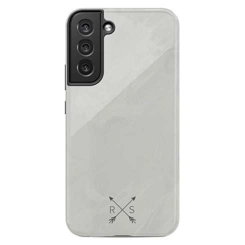 Custom Initials Crossed Arrows Galaxy Case