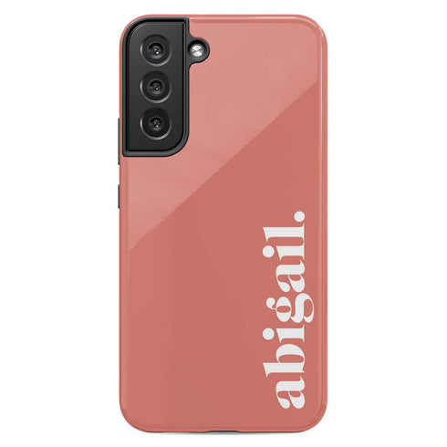 Elegant Solid Custom Serif Name Galaxy Case