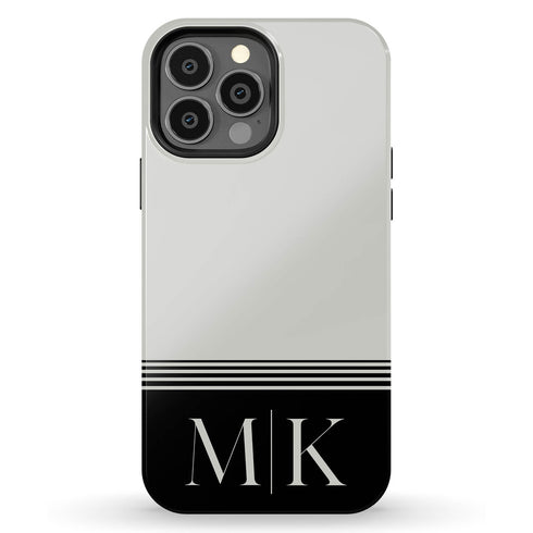 Large Custom Initials iPhone Case - Centered