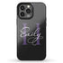 Monogram Personalized Solid Black iPhone Case