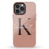 Monogram Personalized Spotted Dots iPhone Case