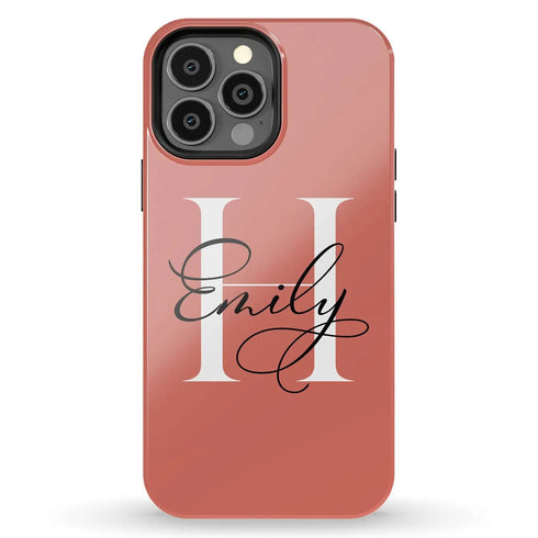 Monogram Personalized Light Solid iPhone Case