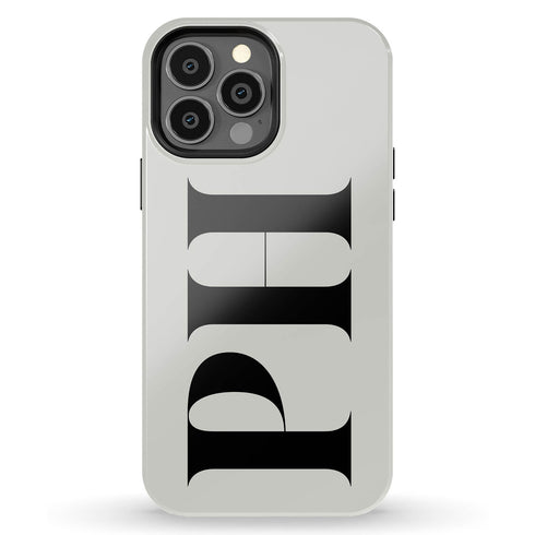 Oversized Custom Initials iPhone Case