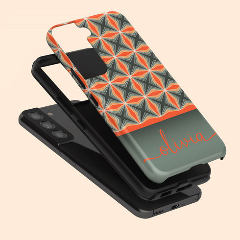 Christmas Pattern Custom Name Galaxy Case