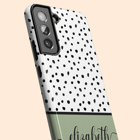 Delicate Dots Custom Name Galaxy Case