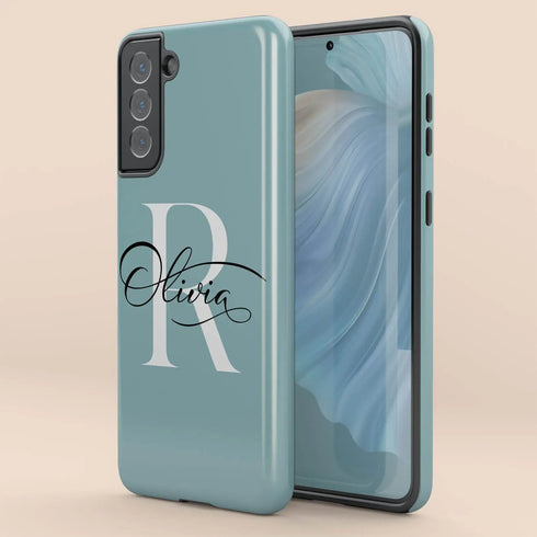 Monogram Personalized Light Solid Galaxy Case