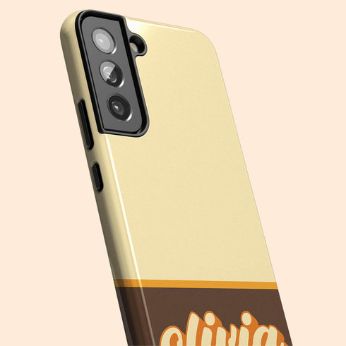 Retro Colors & Name Personalized Galaxy Case