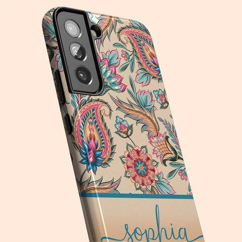 Oriental Paisley Personalized Galaxy Case