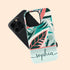 Tropical Flowers Custom Name iPhone Case