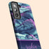 Alcohol Ink Patterns Custom Name Galaxy Case