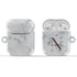 Monogram Personalized White Marble AirPods Case