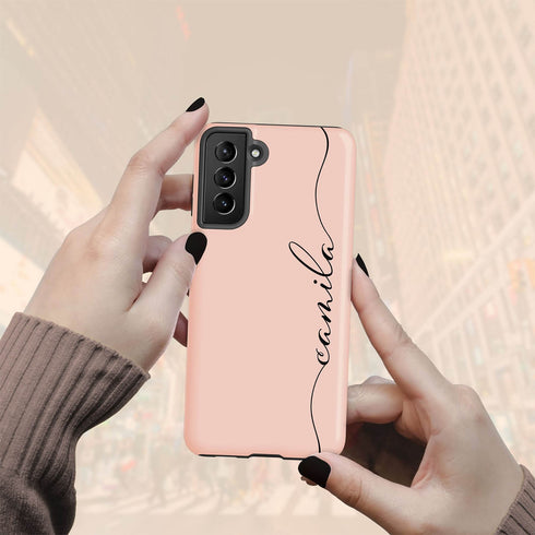 Personalized Name Calligraphy Galaxy Case