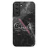 Monogram Personalized Black Marble Galaxy Case
