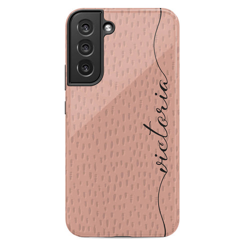 Personalized Name Calligraphy & Dots Galaxy Case