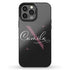 Monogram Personalized Solid Black iPhone Case