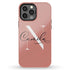Monogram Personalized Light Solid iPhone Case