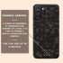 Dark Tortoiseshell Custom Crossed Arrows Initials Galaxy Case