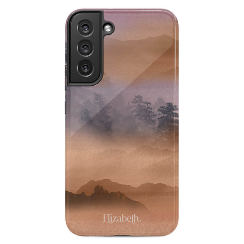 Watercolor Landscape Personalized Name Galaxy Case