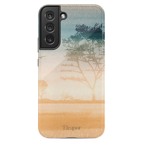 Watercolor Landscape Personalized Name Galaxy Case