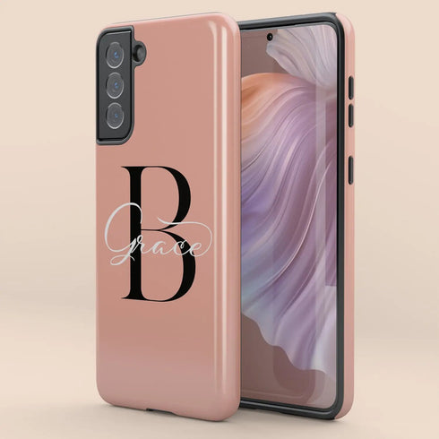 Monogram Personalized Solid Galaxy Case