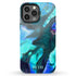 Turquoise Opal Marble Custom Name iPhone Case