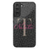 Monogram Personalized Dark Leopard Galaxy Case - Hot Pink
