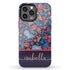 Floral Paisley Custom Name iPhone Case