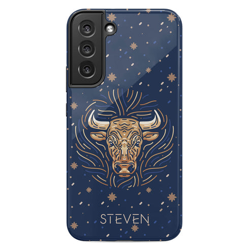 Zodiac Sign Personalized Name Galaxy Case