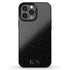 Black Leopard Custom Initials iPhone Case
