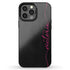 Personalized Name Calligraphy iPhone Case - Black & Hot Pink
