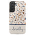 Terrazzo Pattern Custom Name Galaxy Case